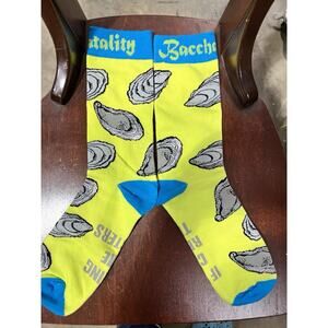 Bacchus 2026 Socks Oysters Bacchatily New Orleans Mardi Gras Krewe Favor Throw